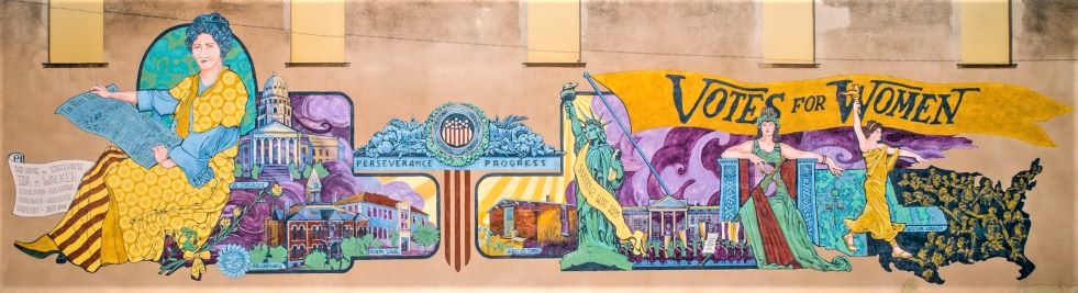 Women's Suffrage Centennial Commission Mural by Erika Nelson 